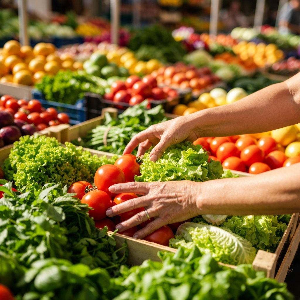 Επιλογή φρέσκων λαχανικών